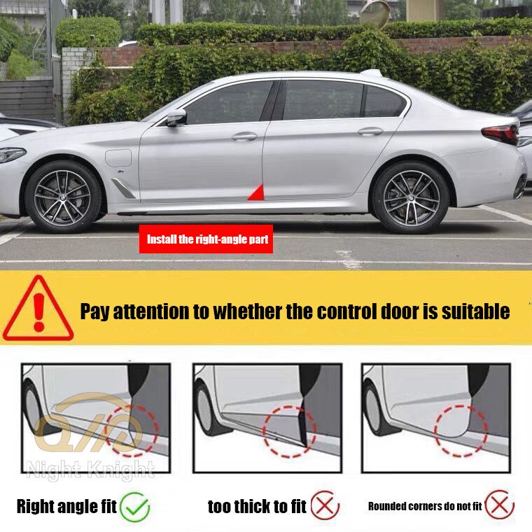 Untuk Geely 2PCS/SET Sudut Pintu Mobil Anti-Tabrakan Stiker Pelindung Pintu Mobil Bumper Anti-Tabrakan Pelindung Tabrak Mobil Bar Anti-Gosok Strip Hias Coolray Azkarra Okavango