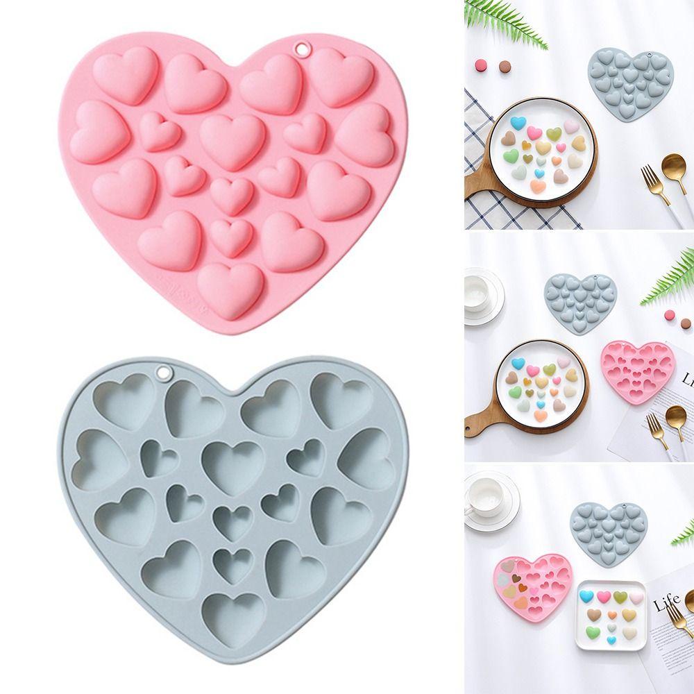 Solighter Valentine Day Handmade Soap Mould Baking Pan Cetakan Silikon