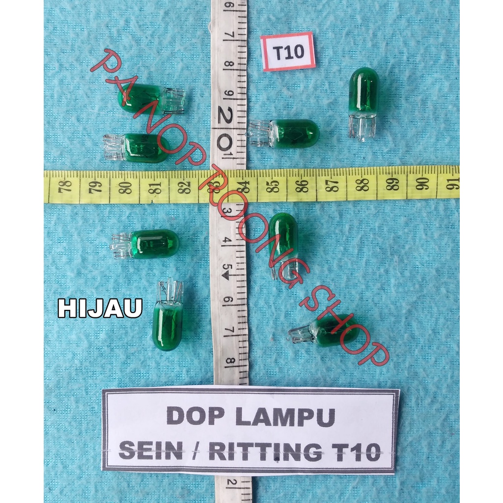 DOP LAMPU SEIN /RITTING T-10 HIJAU