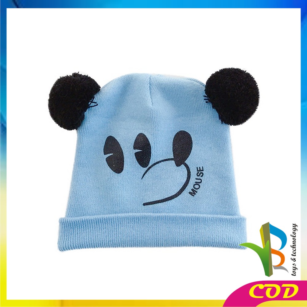 RB-P17-25 Topi Kupluk Anak Karakter Kucing | Bear / Topi Rajut Bayi Korea / Topi Anak Laki &amp; Perempu