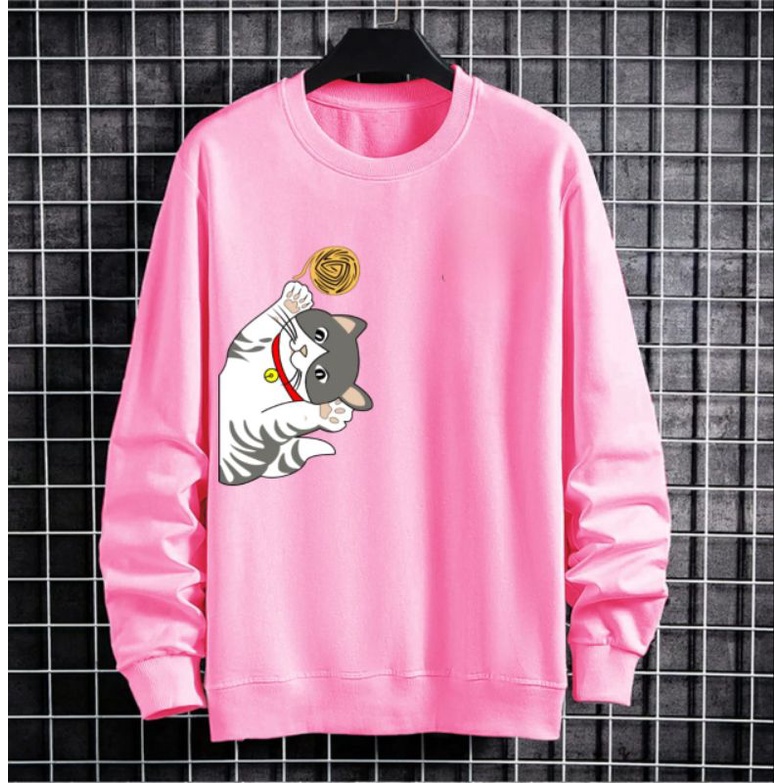 COD/DS/BAJU SWEATER KUCING SAMPING (M-L-XL)