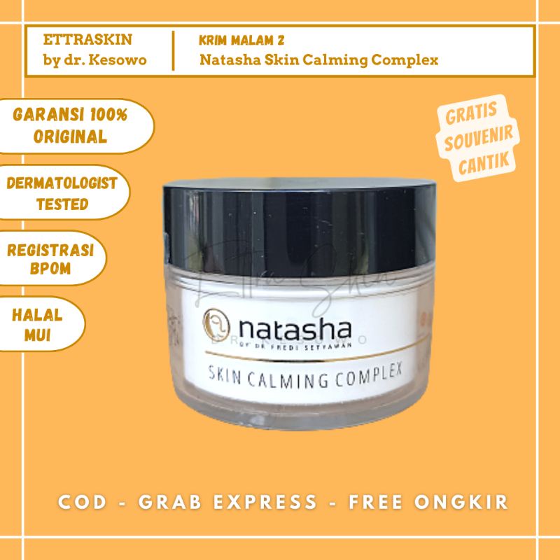 Natasha Skincare - Skin Calming Complex / Krim Pelembab Malam - Ettra Skin by dr Kesowo ( SCCOMP ) M