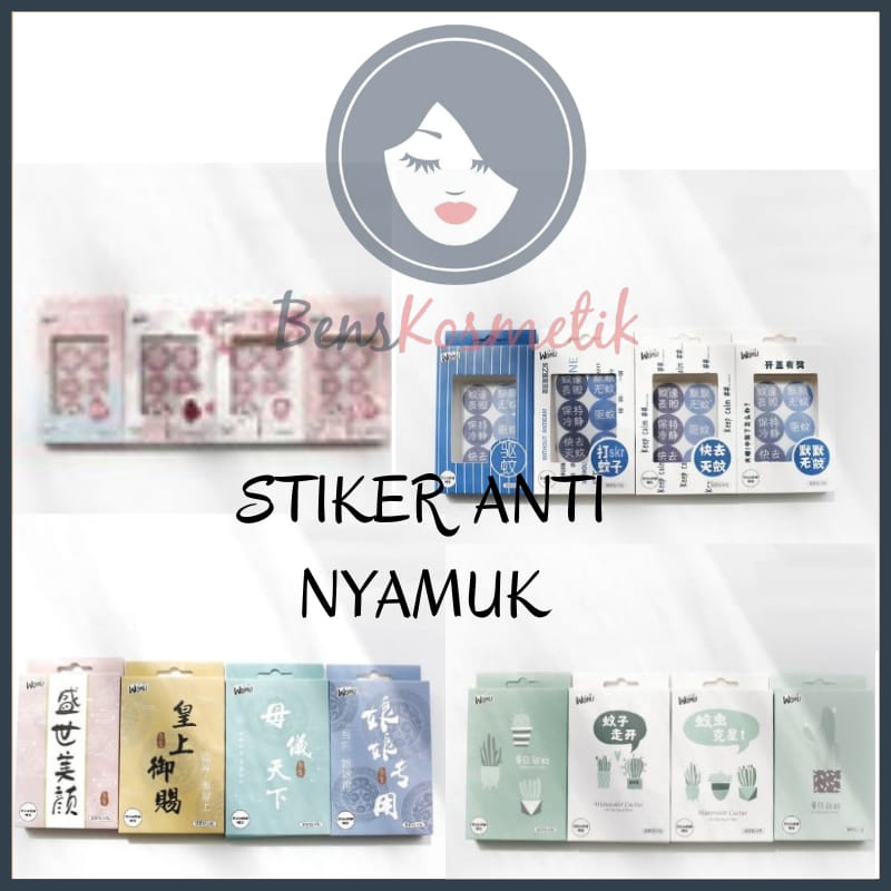 Stiker Anti Nyamuk Bahan Kain Non Woven Motif Kartun Buah Cactus 36pcs