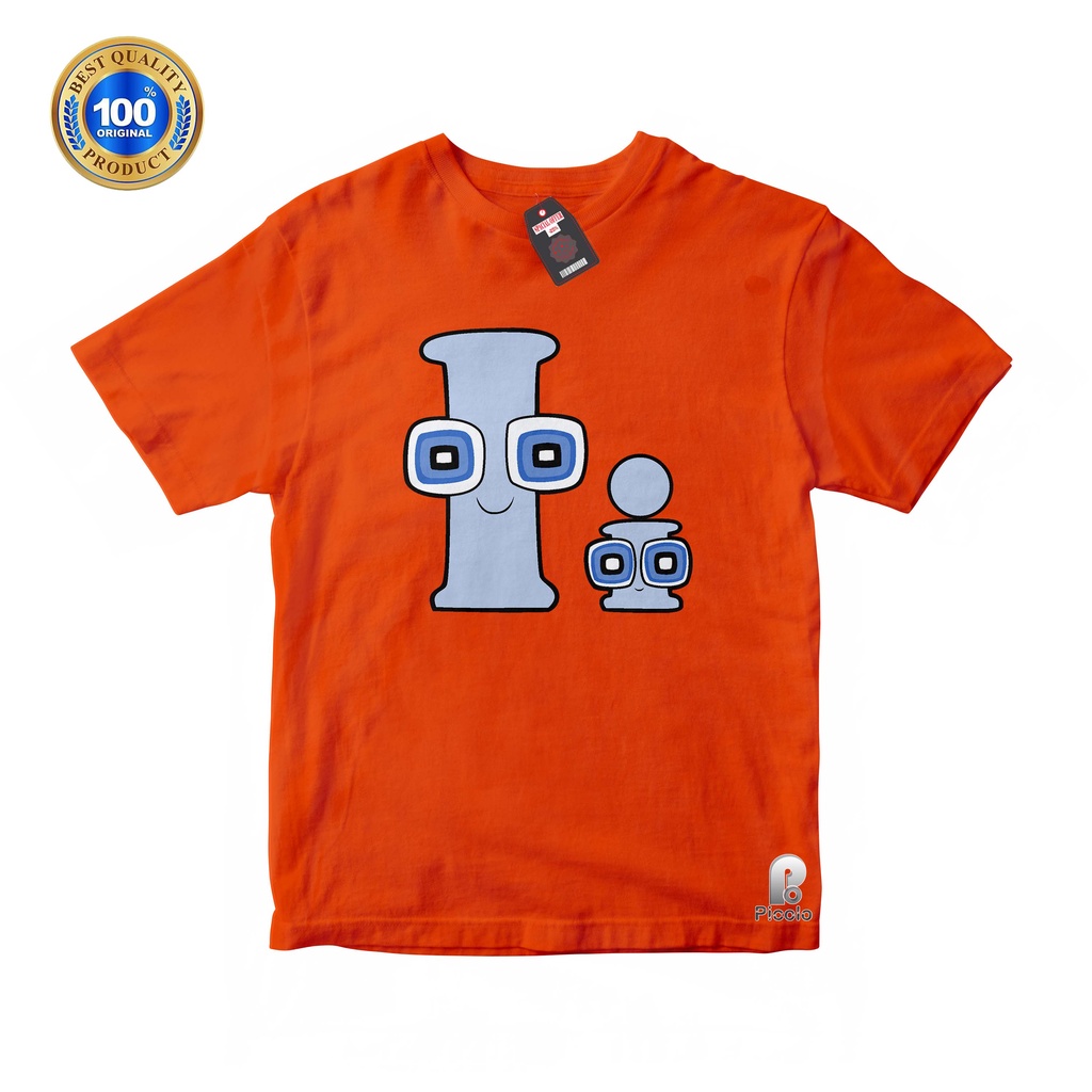 BAJU ANAK KAOS ATASAN ANAKHURUF I ALPHABET LORE UNISEX Bahan COTTUN (FREE NAMA)