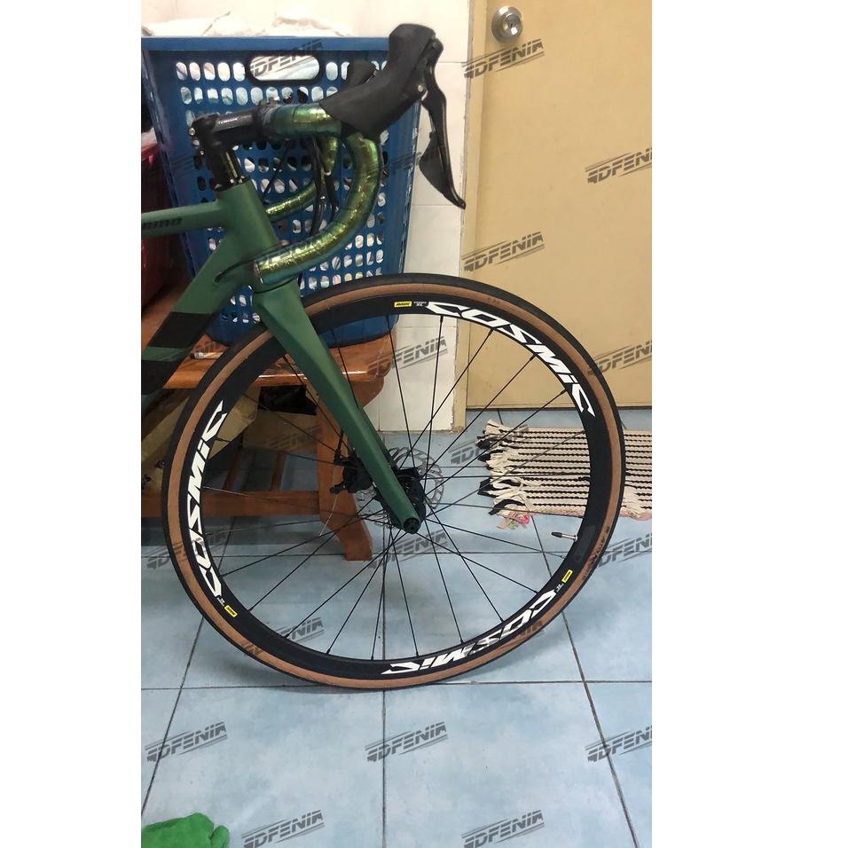 Pasti Heboh Stiker Mavic Cosmic SL lebar 2 cm Sticker Decal Rims Velg Roadbike Fixedgear 700c