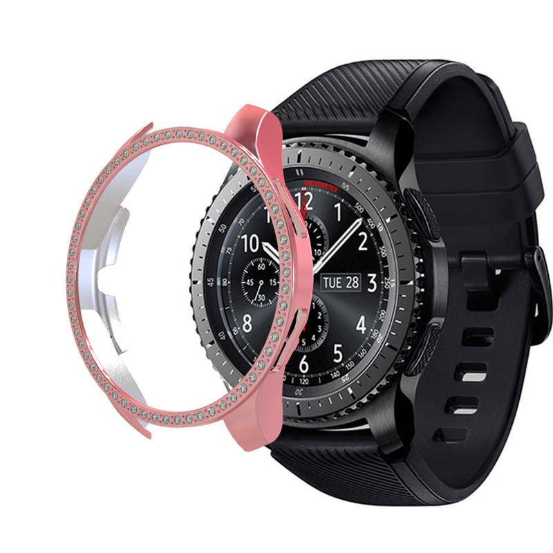 Casing Pelindung PC Untuk Samsung Galaxy Watch 42mm 46mm Diamond Wach Case Untuk Galaxy Gear S3 Watch Cover Smart Watch Aksesoris