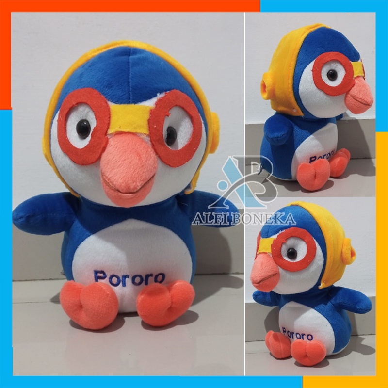 Boneka Pororo Kacamata 3D Dimensi / Boneka Pretty Pororo Boneka PORORO size M