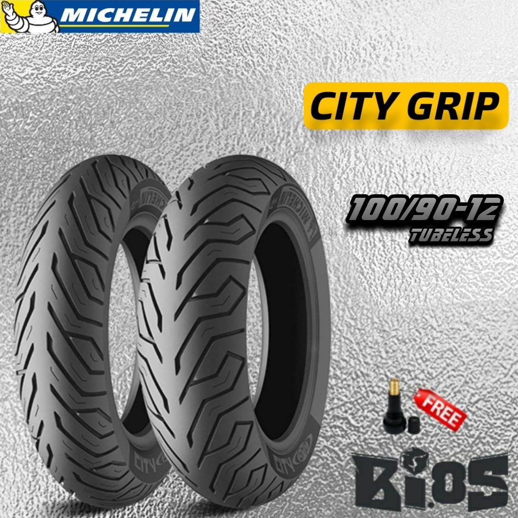 BAN MICHELIN CITY GRIP TUBELESS RING 12 UKURAN 100/90-12 | 110/90-12 | 120/70-12 | 130/70-12 BAN SCOOPY FREEGO VESPA MATIC SPRINT PRIMAVERA LX S