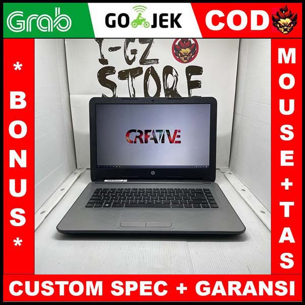 Jual LAPTOP DESAIN RENDER HP 14S AF118AU AMD A8 Radaeon R5 Graphic