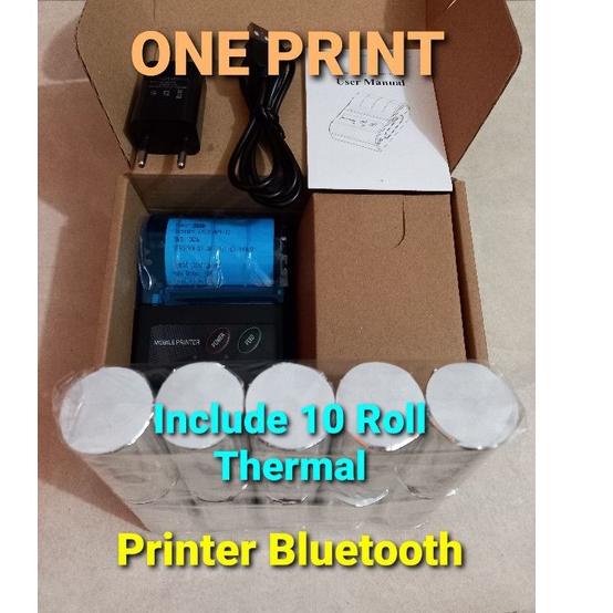 Paling Diminati Printer Bluetooth Mini Android Kasir EYES MPT-II + 10 roll Kertas Thermal