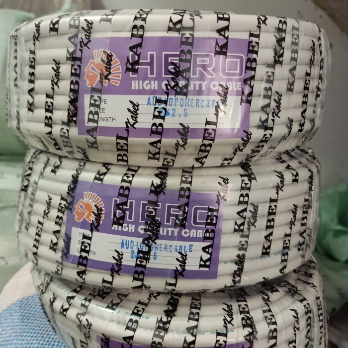 Kabel Listrik Nym 2X2.5 Mm Hero 30 Meter