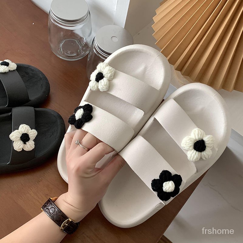 Sandal cinta manis sandal wanita luar memakai ins angin rumah kamar mandi dalam ruangan anti-slip te