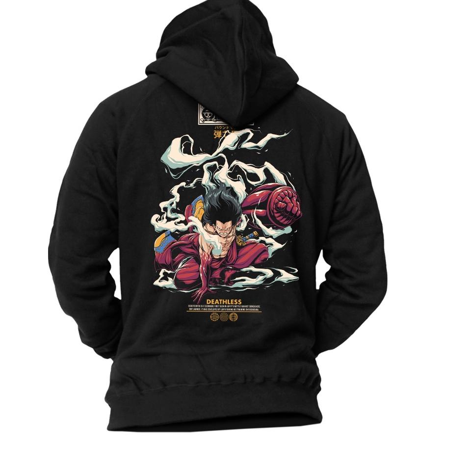 Stok Terbaru DEATHLESS HOODIE | HOODIE LUFFY | HITAM