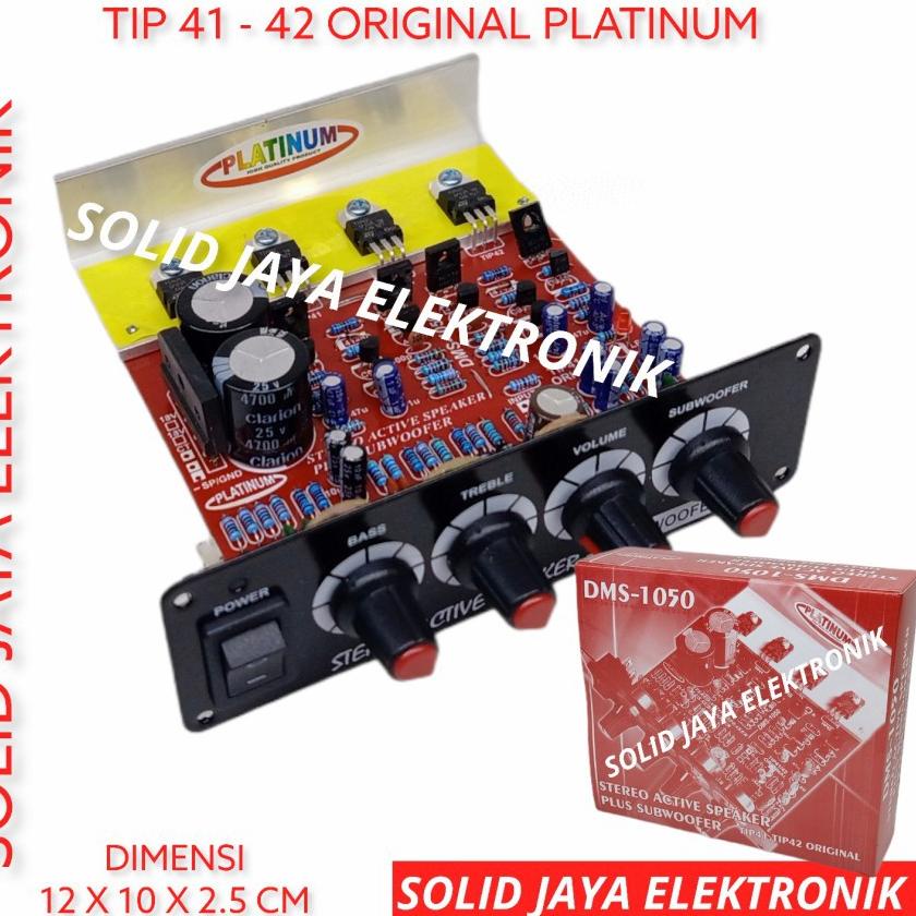 Menarik KIT POWER SPEAKER AKTIF DMS-1050 TR FINAL ASLI TIP41 TIP42 TRANSISTOR ASLI TIP 41 42 ORIGINA