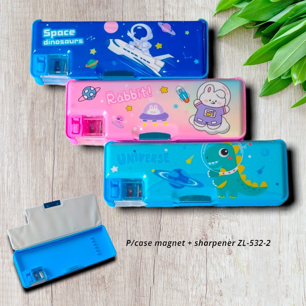 

TEMPAT PENSIL PEN CASE MAGNET ANAK LUCU + SHARPENER RAUTAN