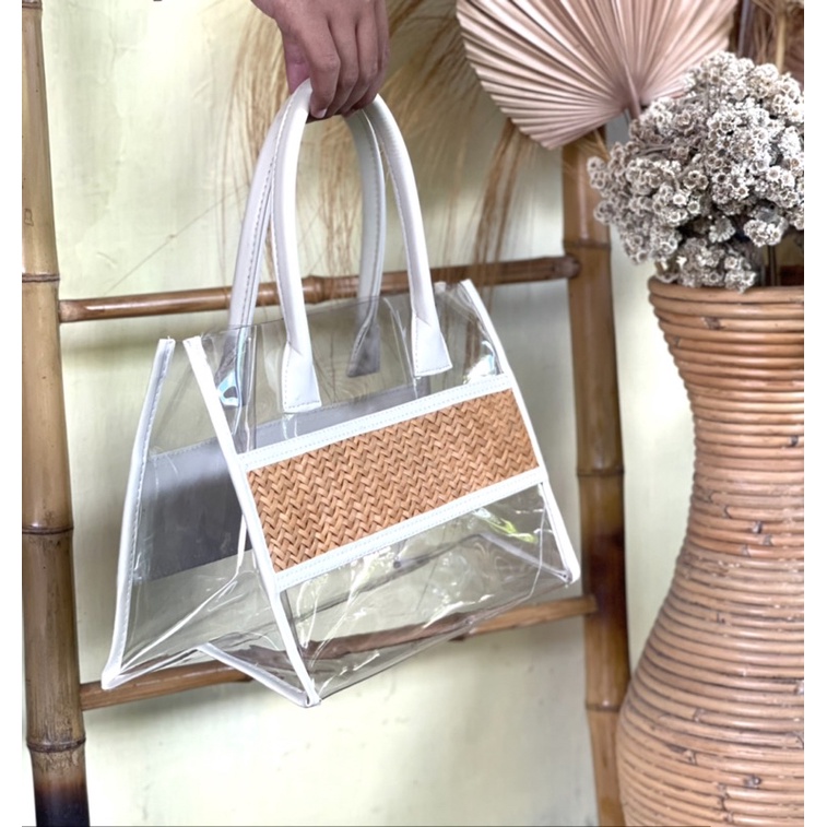 Hand Bag mika list pandan mini