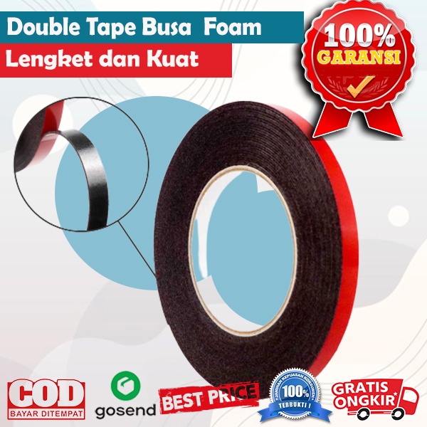 

Tape Lakban Foam Double Tape 3M Serba Guna Size 10meter - Lakban Busa Double Tape 3M