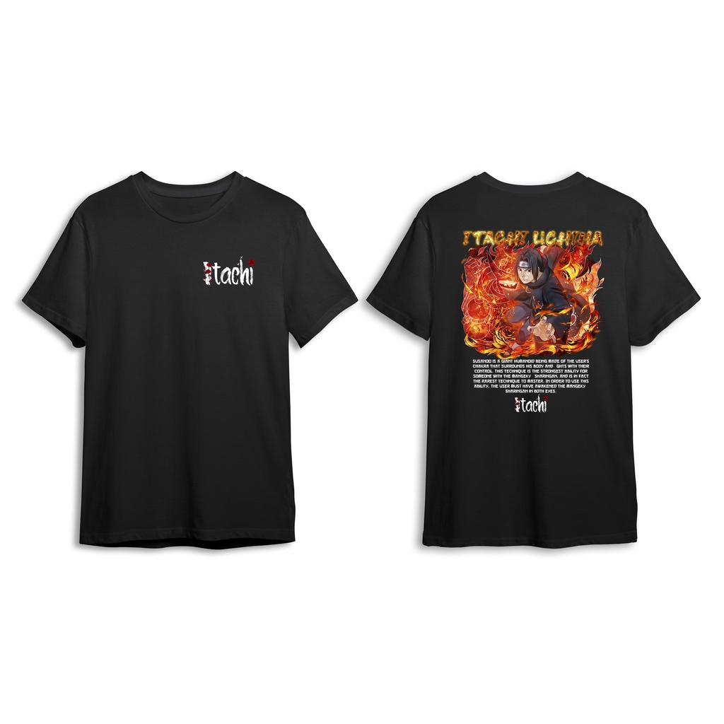 KAOS ANIME ITACHI UCHIHA BAJU ITACHI AKATSUKI PRIA WANITA