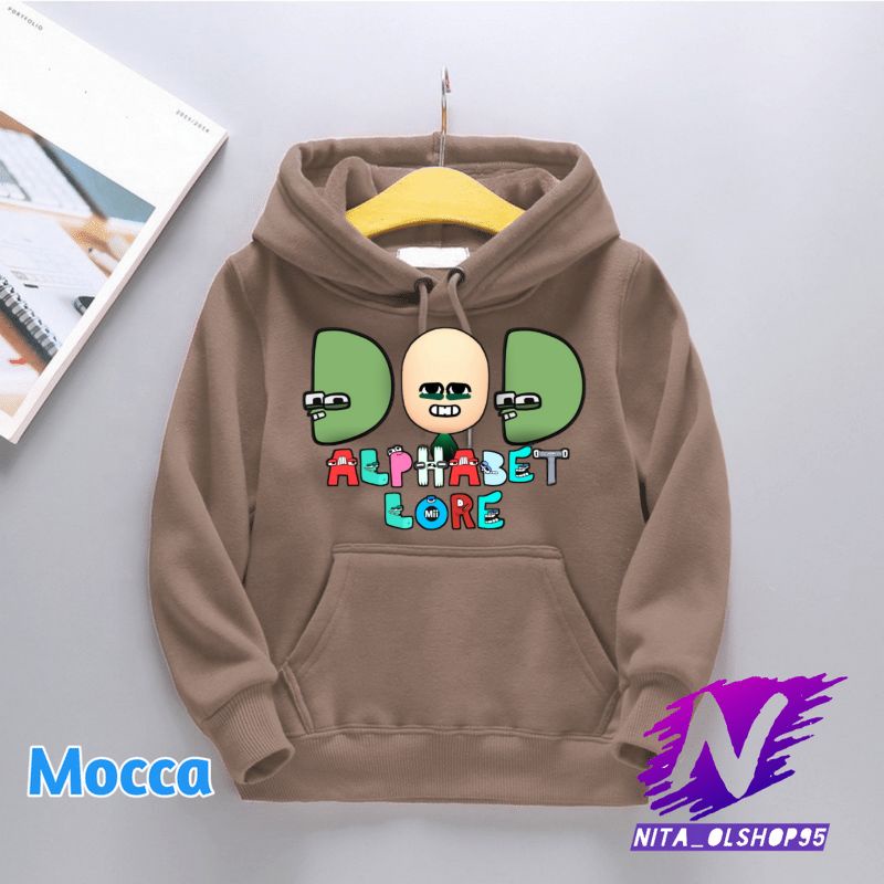 sweater hoodie anak alphabet lore D
