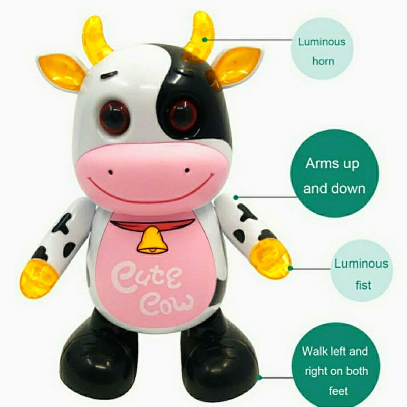 ROBOT SAPI JOGET CUTE COW DANCING MAINAN ANAK ROBOT JOGET BONEKA SAPI LUCU BISA JOGET SERBA SERBI BJM BANJARMASIN