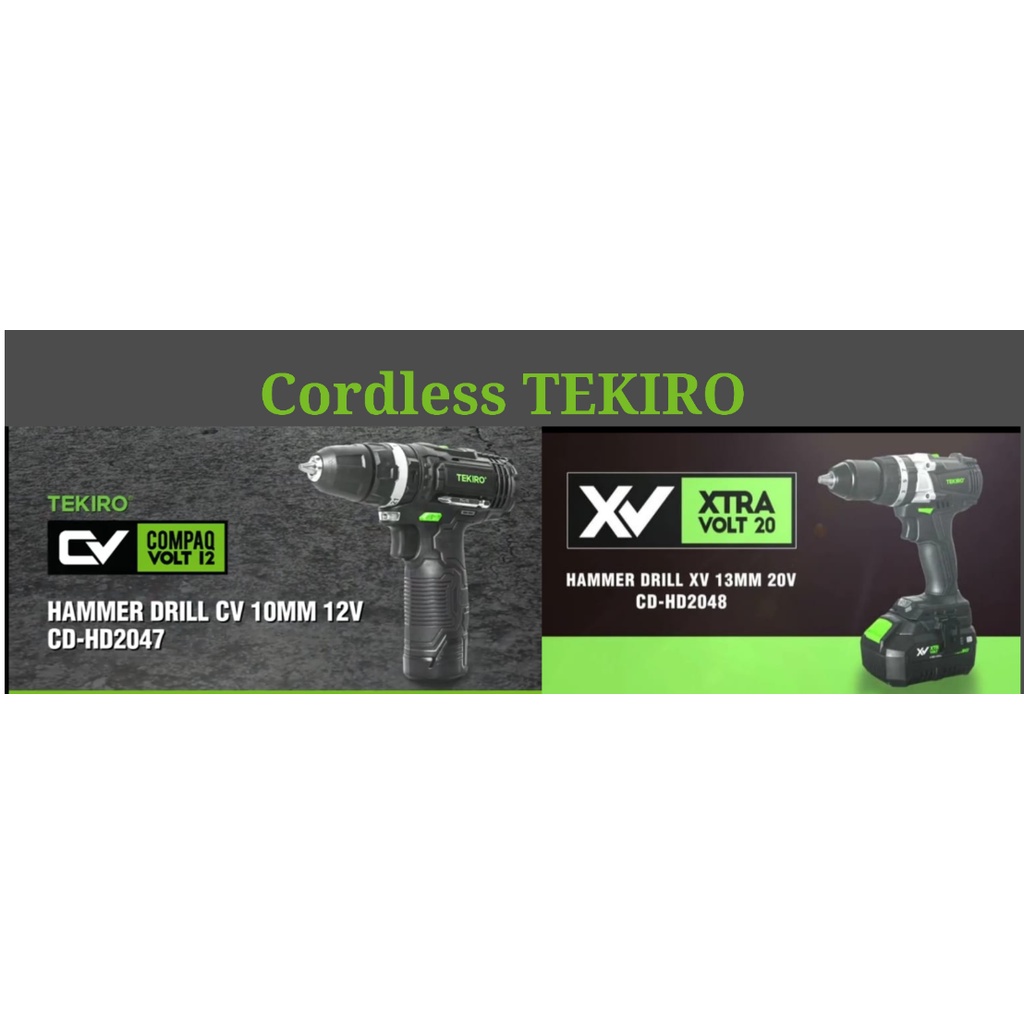 Mesin Bor Cordless TEKIRO