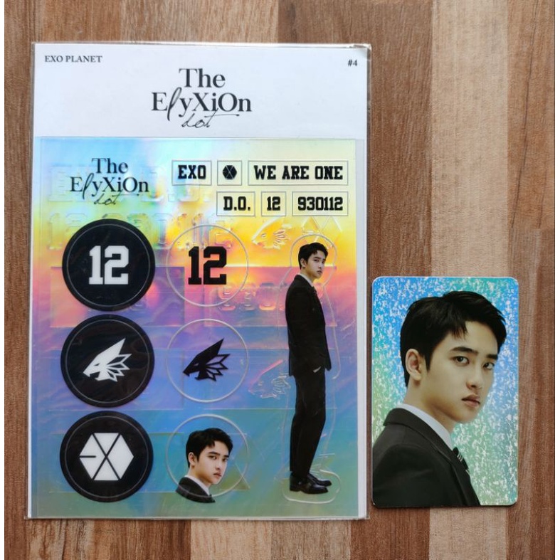 elyxion hologram deco sticker (d.o.) + photocard (demage)