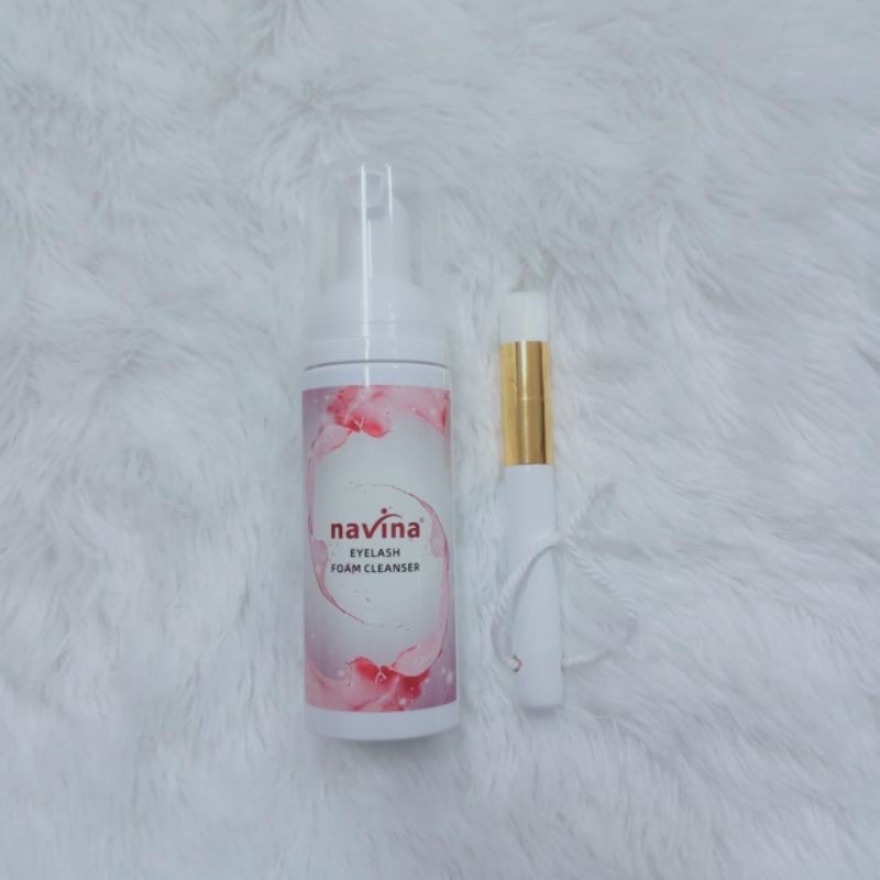 Cleansing Foam Navina With Brush Kuas / Sampo untuk eyelash extention