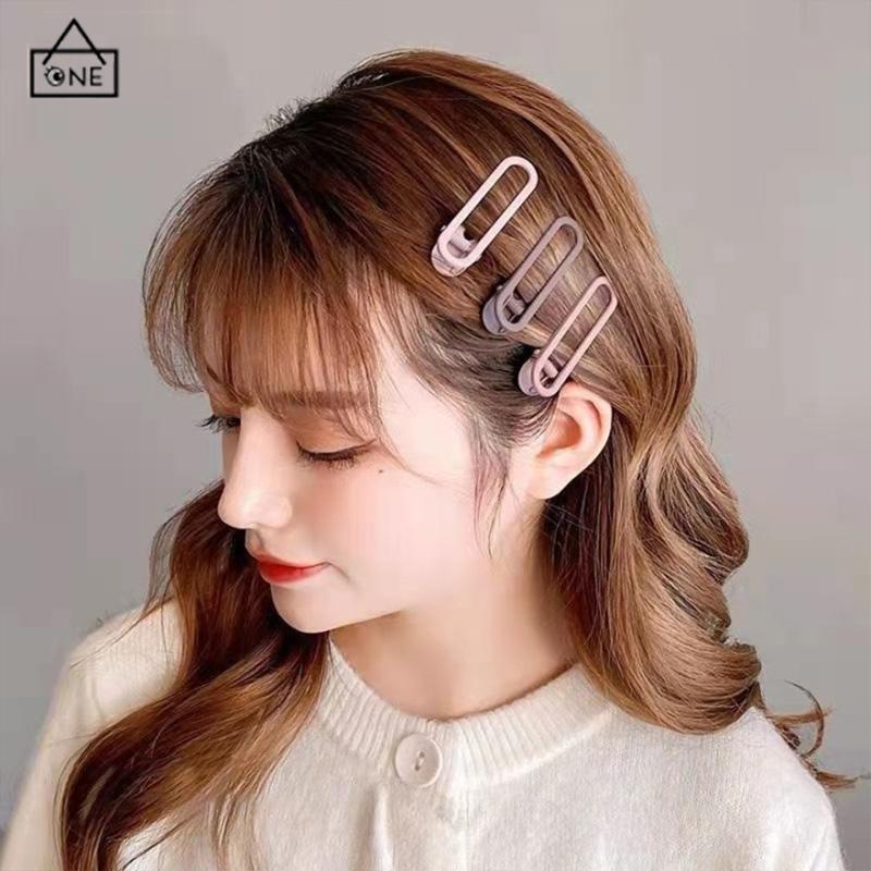 COD❤️3ps Jepit Rambut Berwarna ditarik Untuk Wanita Hair Accessory-A.one