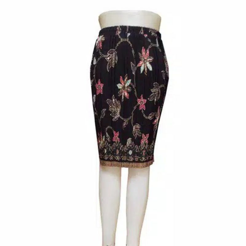 ROK BATIK PENDEK PLISKET BAWAHAN KEBAYA ROK PLISKET PENDEK ROK JUMBO