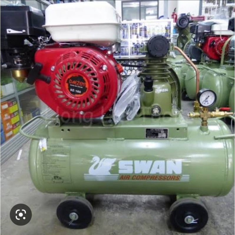 KOMPRESOR ANGIN SWAN 1/4HP + MESIN PENGGERAK GX 200 BENSIN