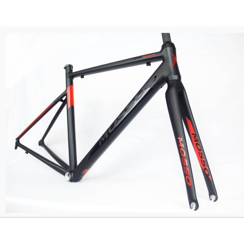 FRAME MOSSO ROADBIKE 701TCA SIZE 450MM 45CM RANGKA SEPEDA BALAP ROADBIKE MOSO 701 TCA UKURAN 450 MM 45 CM WARNA HITAM MERAH BLACK RED