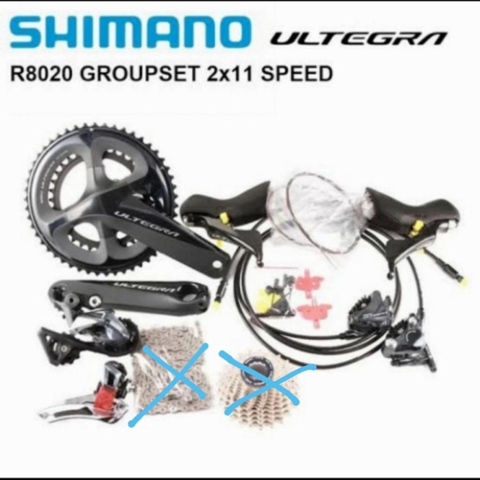 MINI GROUPSET SHIMANO ULTEGRA R8020 DISC