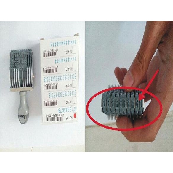 

Terlaris Stempel huruf angka shiny n310a 5mm 10 digit Termurah