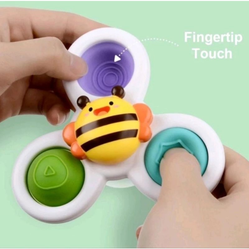 Mainan motorik Spinner pop it fidget sensory toy adhd stress relief toy