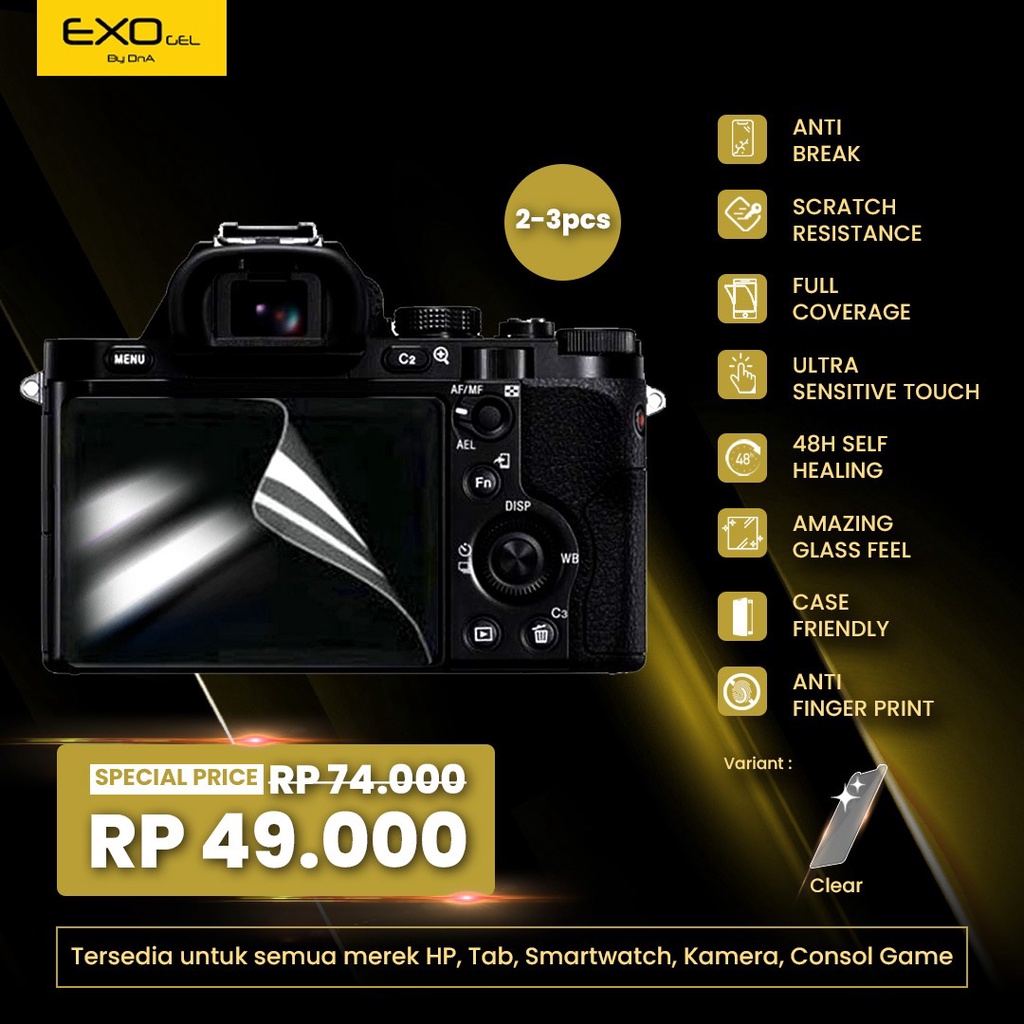 Exo Hydrogel Nikon Coolpix A1000 Screen Protector - Not Tempered