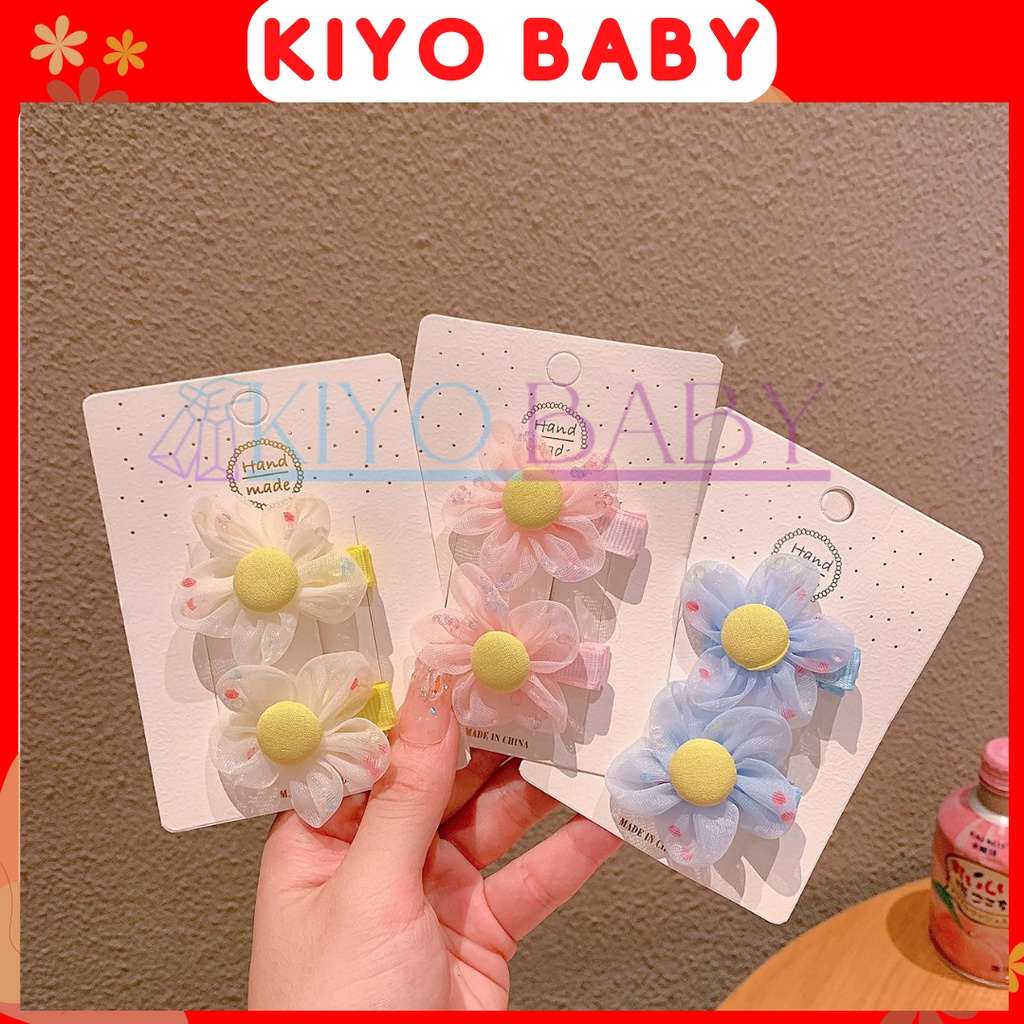 J-108 | JEPIT RAMBUT BUNGA JARING SET 2 PCS/JEPITAN RAMBUT KOREA ANAK PEREMPUAN/JEPIT RAMBUT KOREA