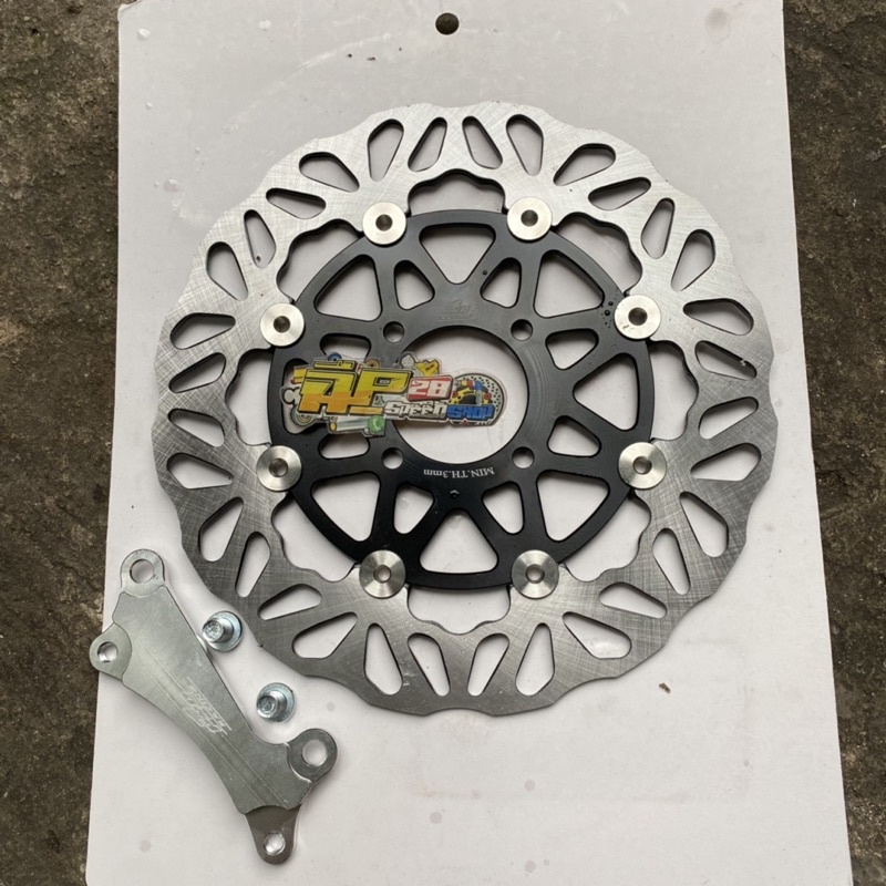 DISC CAKRAM DEPAN MATIC HONDA BEAT VARIO SCOOPY SPACY GENIO UKURAN 260 MM BY PRO 1 / PIRINGAN LEBAR 260 MM BY PRO 1 MATIC BEAT VARIO SCOOPY SPACY GENIO BAHAN FULL CNC