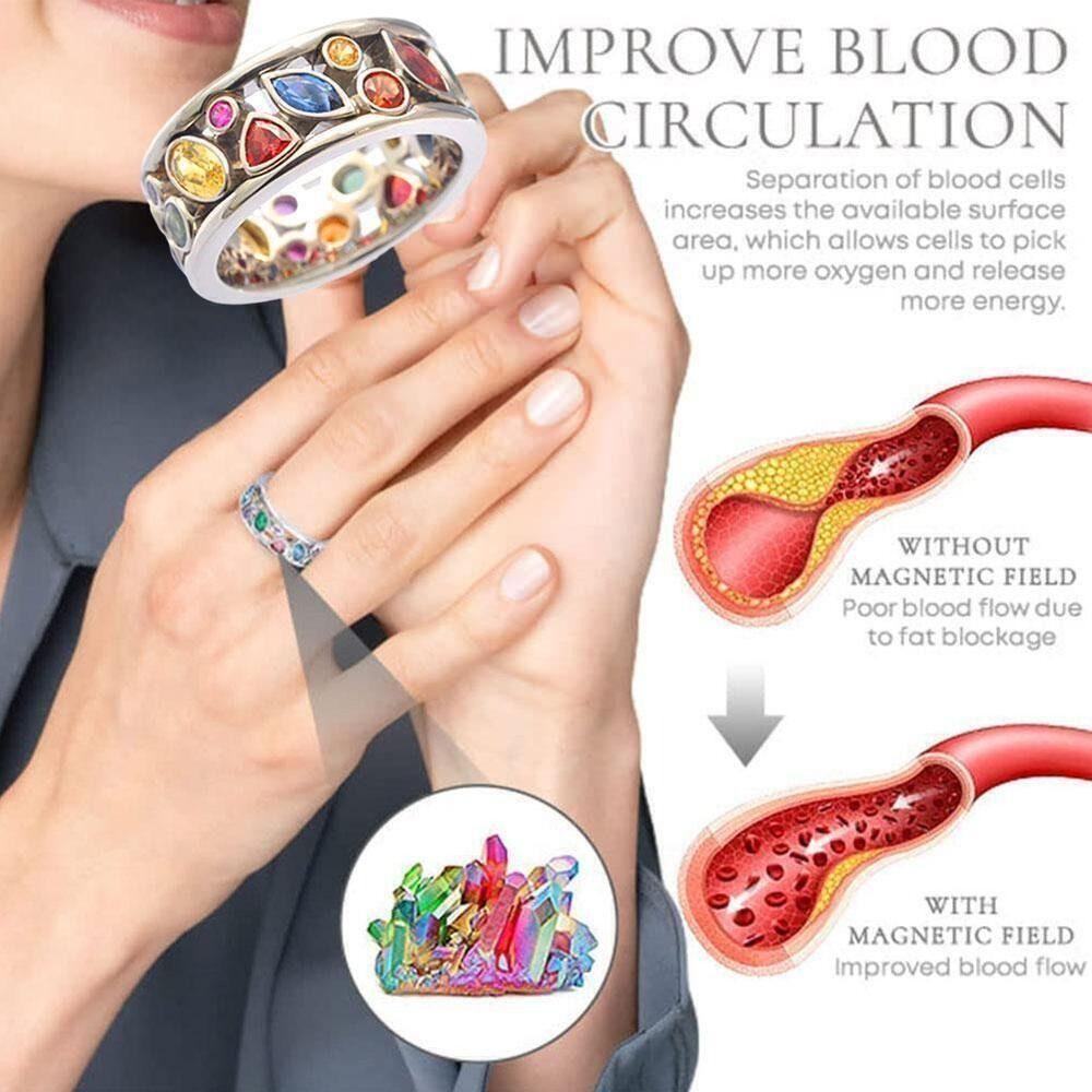 Suyo 2PCS Cincin Crystal-Quartz Ionix Desain Baru String Gallstone Cincin Pelangsing