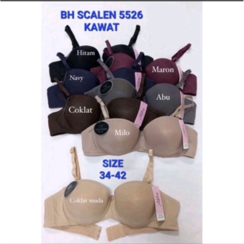 SCALEN | 34A-42A | Bra Kawat Scalen 5526 | Busa Standar