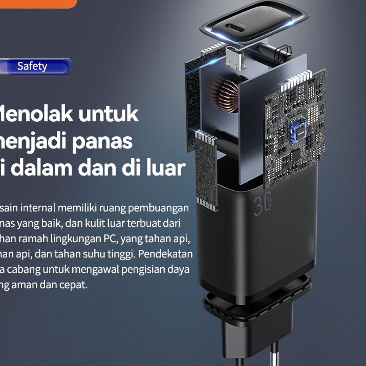Trendy BASIKE charger oppo xiaomi 36W quick charger 4.0 3 0 kepala charger fast charger USB Type C f