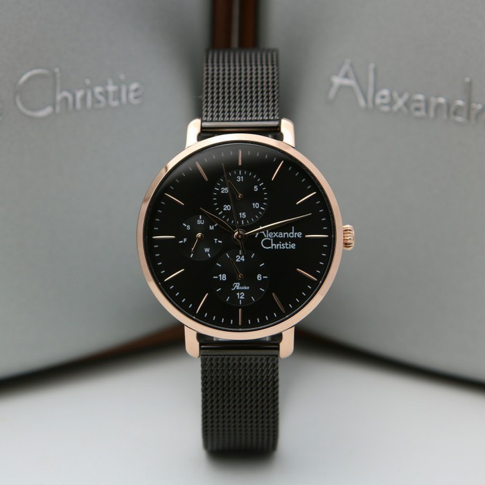 JAM TANGAN WANITA Alexandre Christie Ac 2916 BF All Stainless ORIGINAL