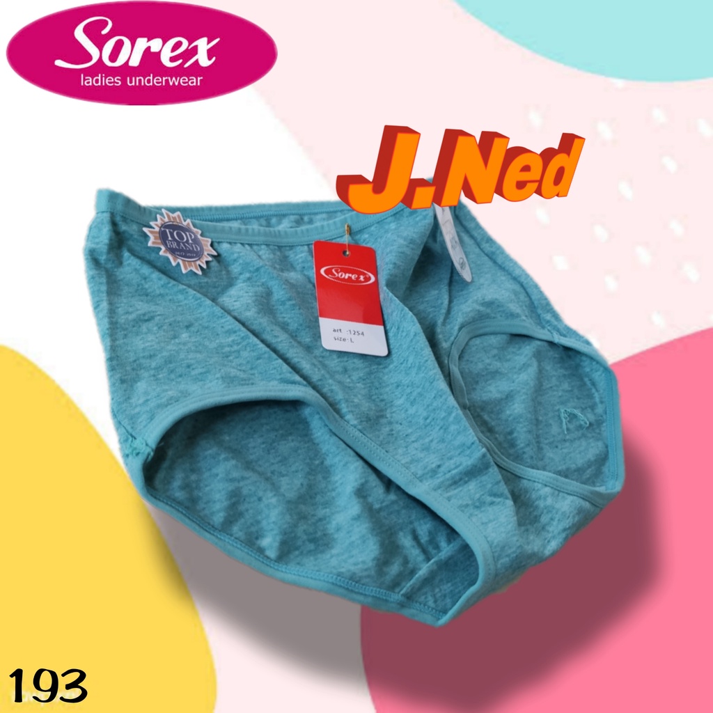 J193T - CELANA DALAM WANITA SOREX SIZE M - XL HARGA 3 PCS