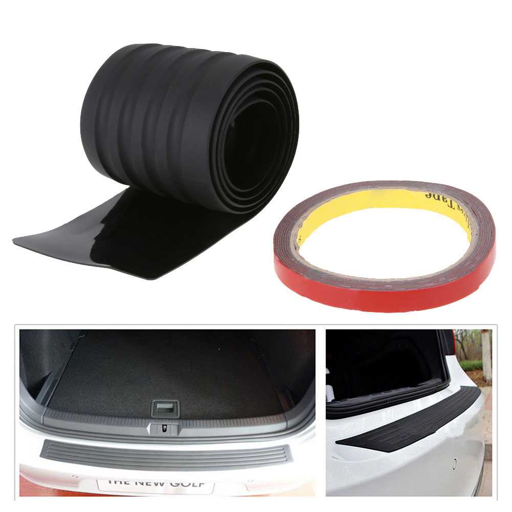 List Pelindung Bumper Bagasi Mobil Stiker Anti Lecet Lip Lis Bumper, Sill Plate Universal Car Trunk Rubber