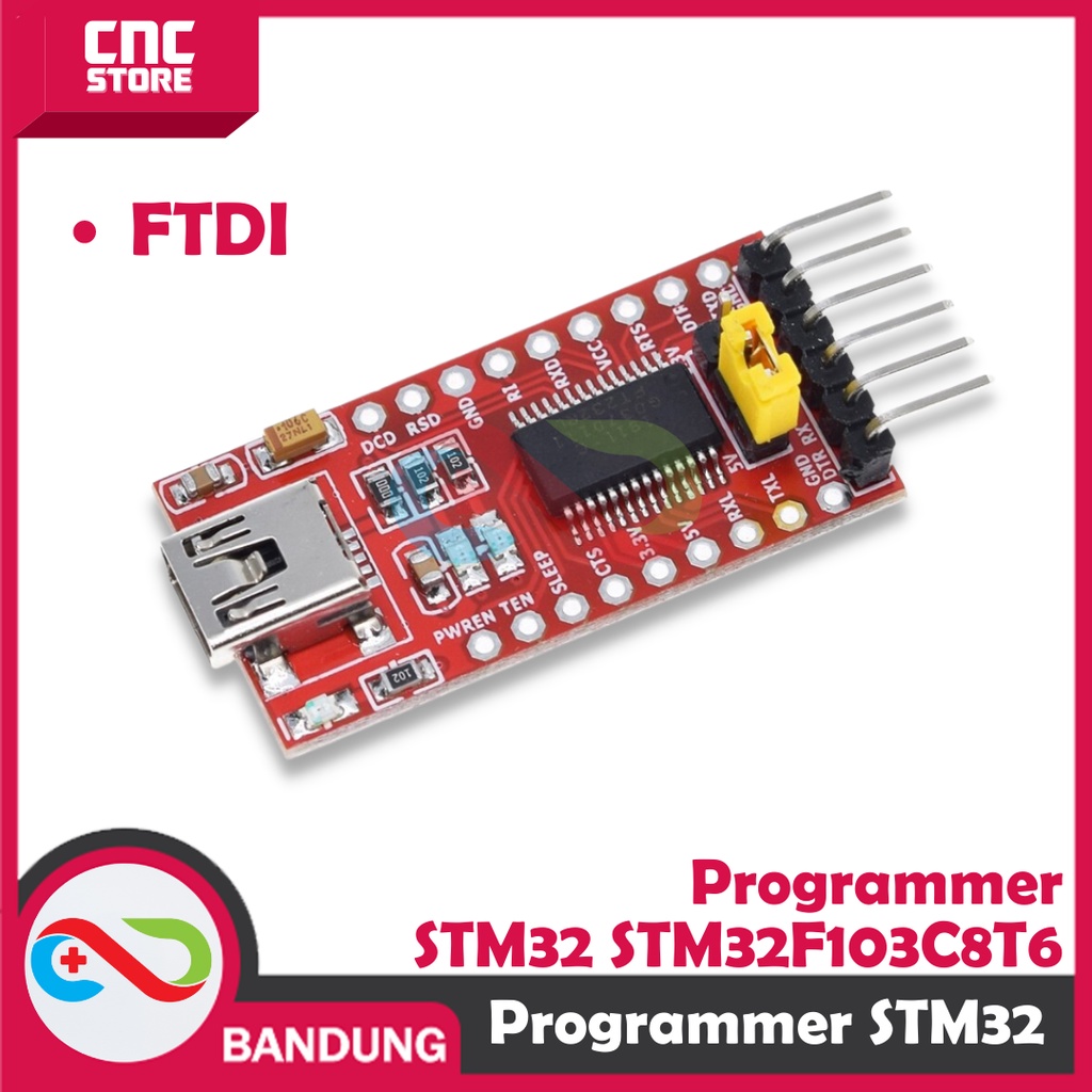 PAKET BUNDLING PROGRAMMER STM32 STM32F103C8T6 + KABEL MINI USB