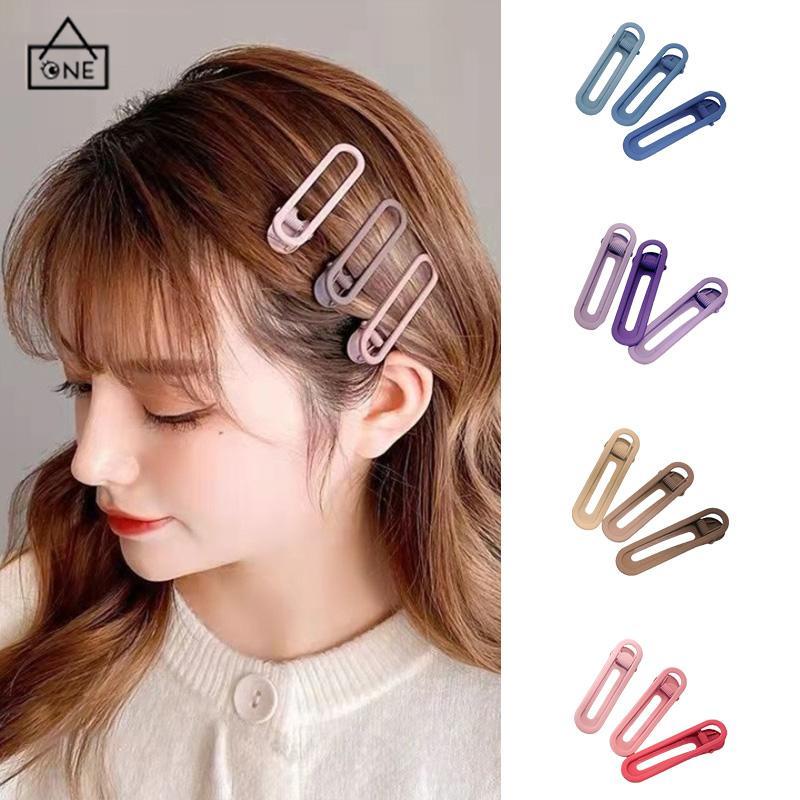 COD❤️3ps Jepit Rambut Berwarna ditarik Untuk Wanita Hair Accessory-A.one