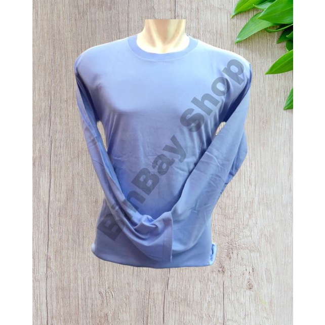 KAOS OBLONG PANJANG BIRU LANGIT KATUN COMBED 20S