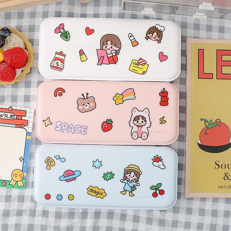

[I-F5F ✓] BACA DESKRIPSI! Kotak tempat Pensil Minimalis Pencil Case Aesthetic - F0100-super keren