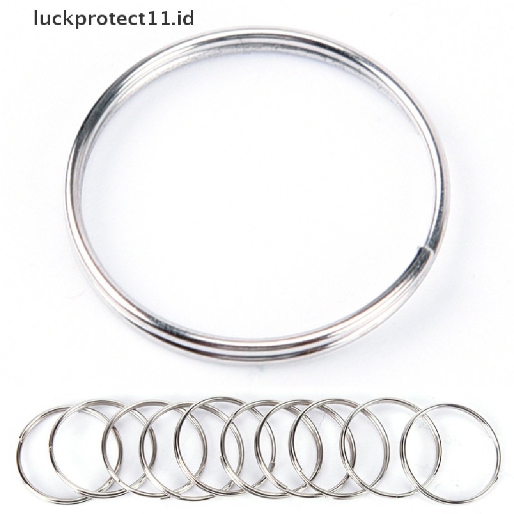 /Fashion Hot// Fashion// 10pcs Steel Keyring Split Key Rings Nickel Hoop Ring Nickel Plated Steel Loop.