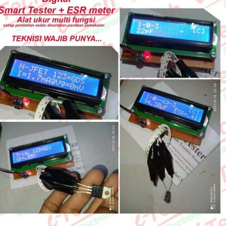 Langsung Atc Smart Tester ESR digital - Komponen Tester - Multi fungsi Tools