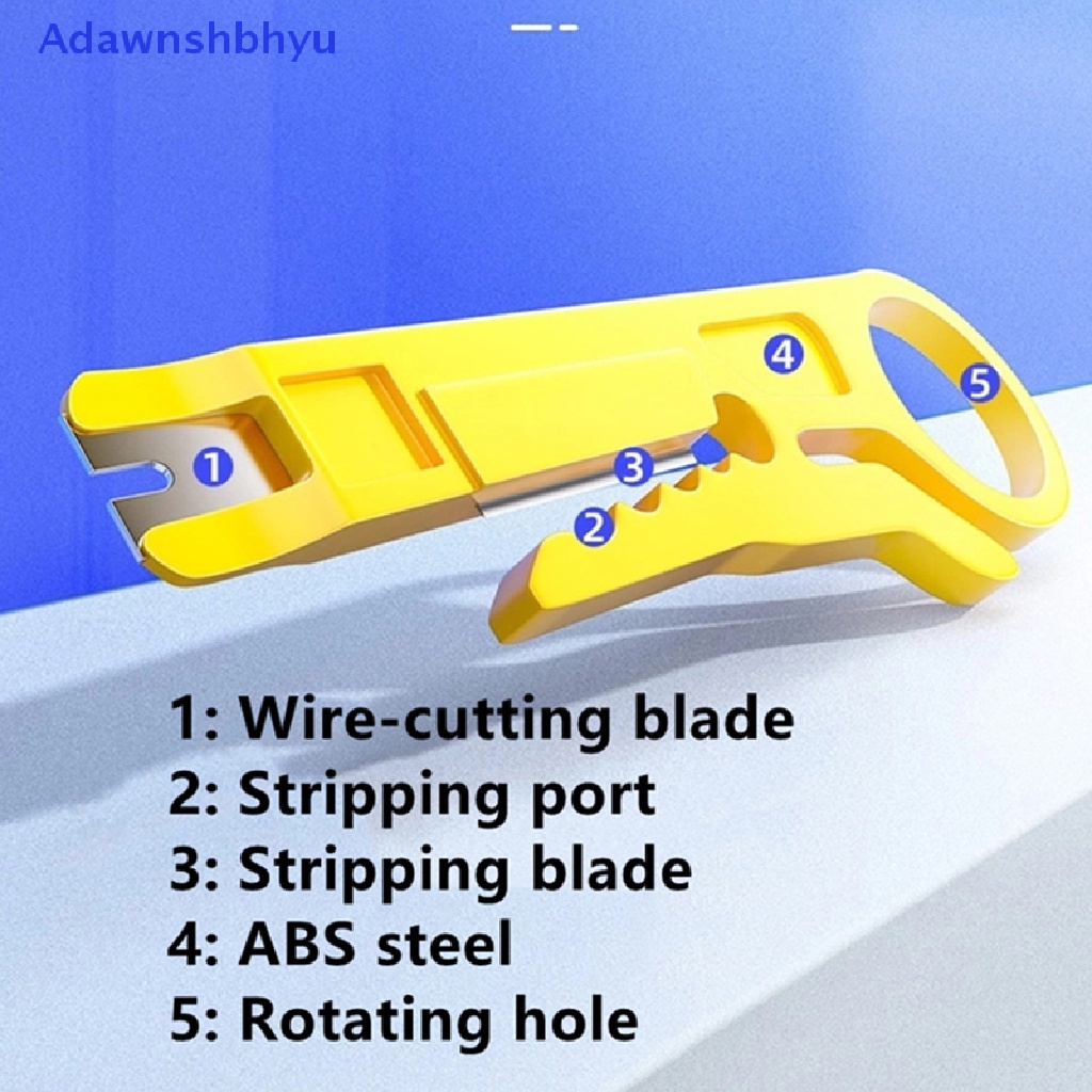 Adhyu Mini Wire Stripper Crimper Plier Crimping Kabel Punch Stripping Multi Alat ID